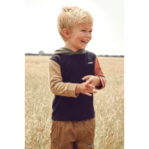 舒適平織拼色連帽上衣 (3個月至7歲)