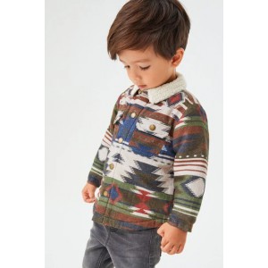 格仔人造羊毛襯裡外套 (3個月至7歲)